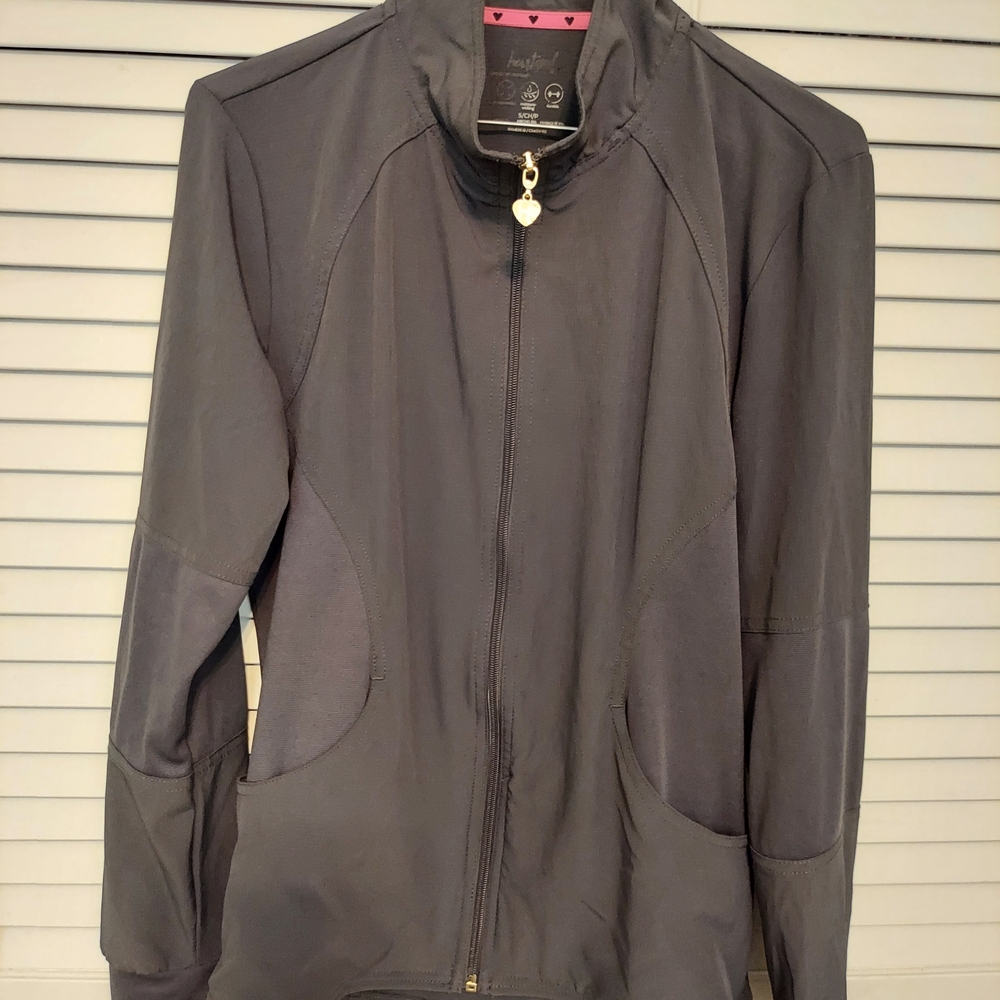 HeartSoul Women's Charcoal Utility Jacket - Picture 2 of 4